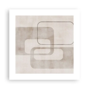 Plagát - Geometrická fúga - 40x40 cm