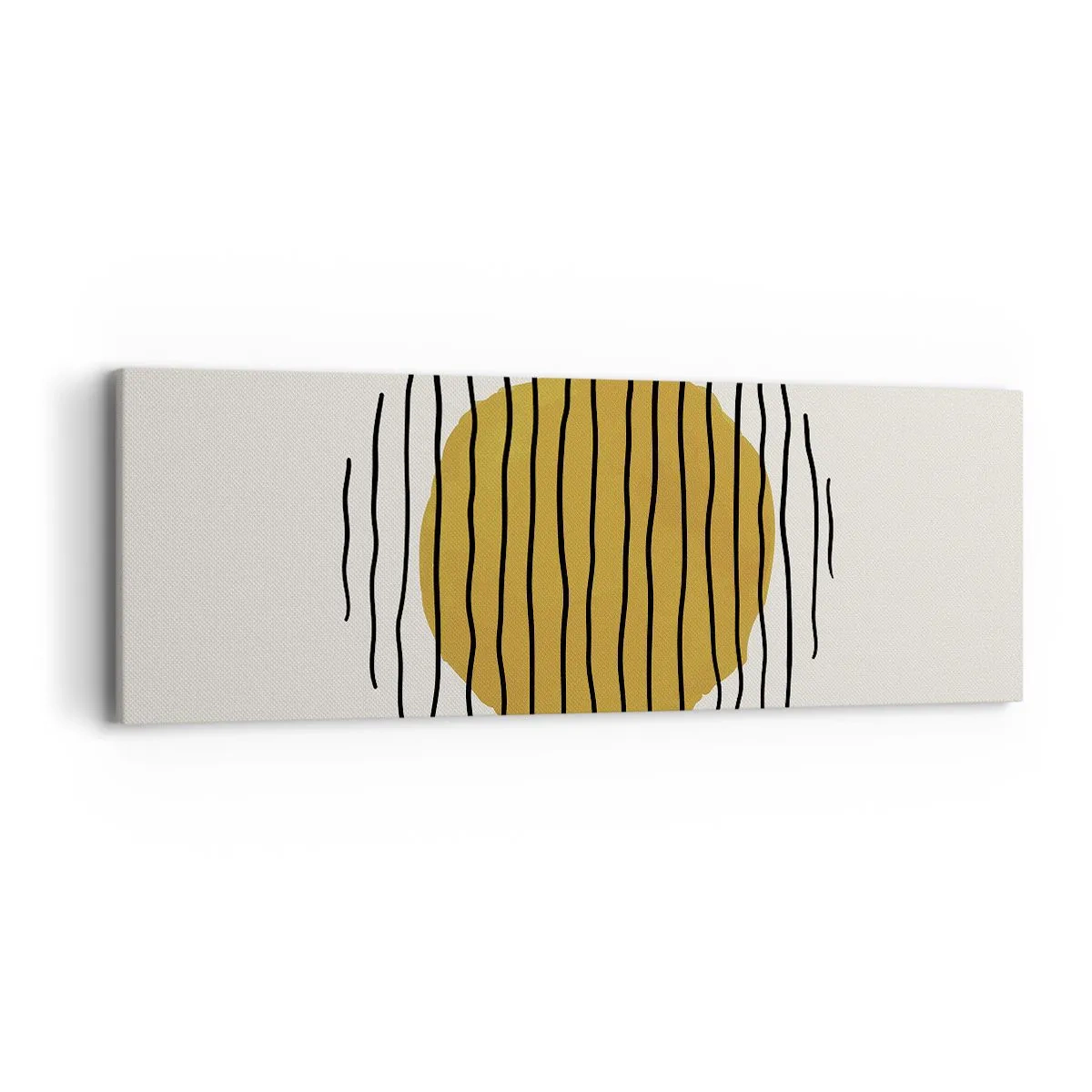 Obraz na plátne - Abstrakcia kmitajúca žiarom - 90x30 cm