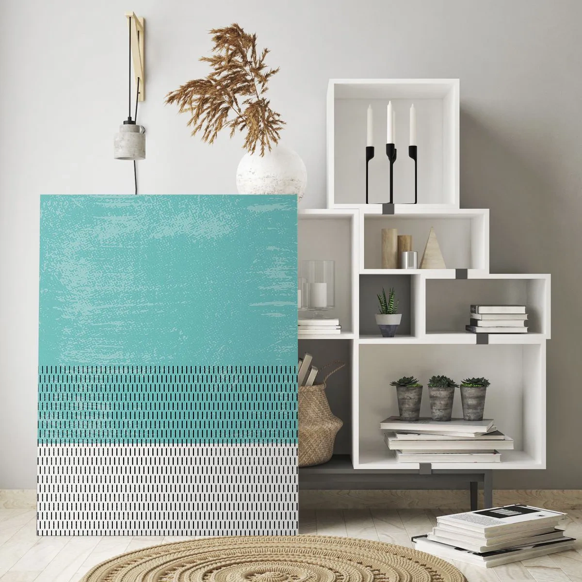 Obraz na skle - Vyvážená kompozícia - 50x70 cm