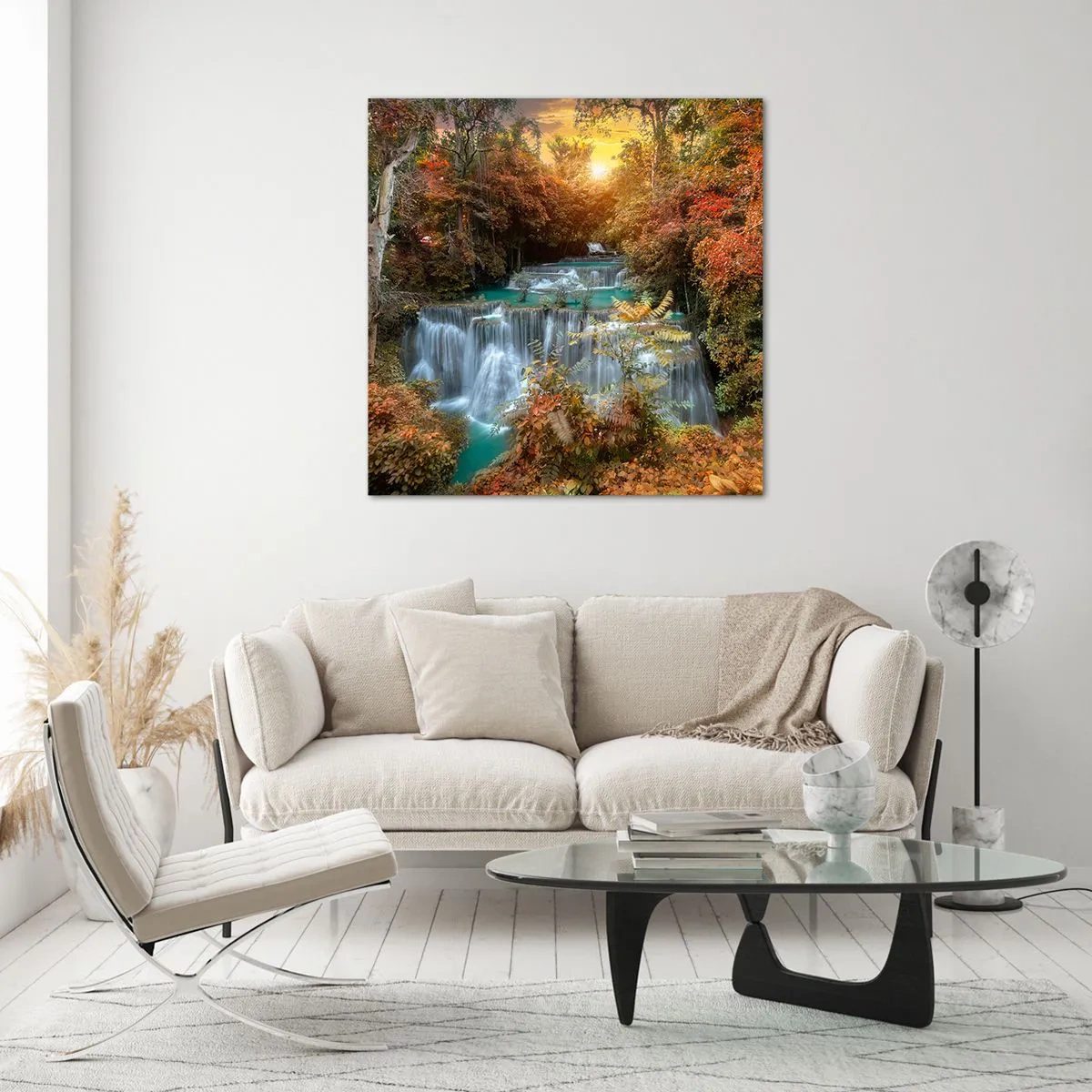 Obraz na skle - Ukrytý poklad lesa - 70x70 cm