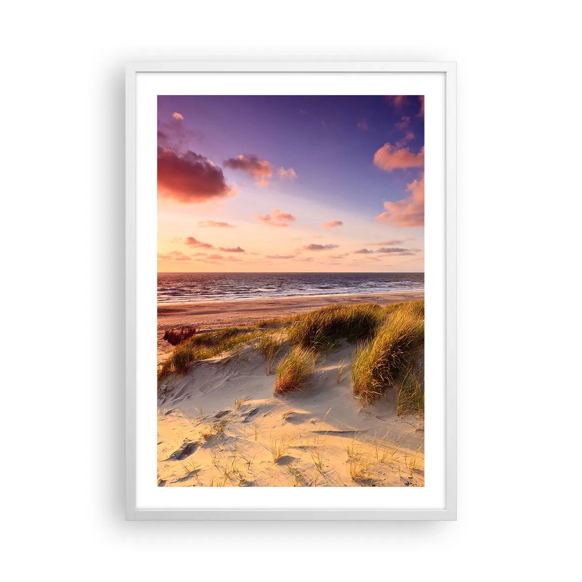 Plagát v bielom ráme - Už letom vonia vzduch - 50x70 cm