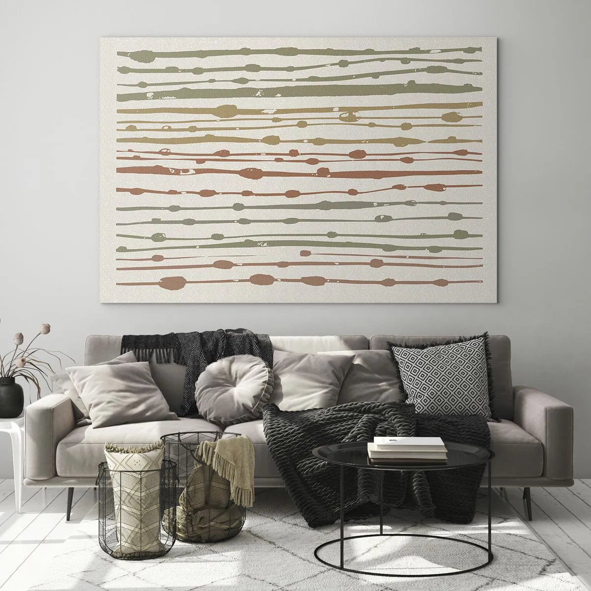 Obraz na skle - Hudobný záznam farieb - 120x80 cm