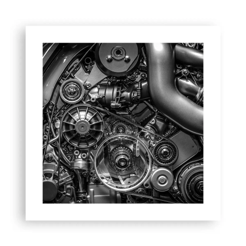 Plagát - Poézia mechaniky - 40x40 cm