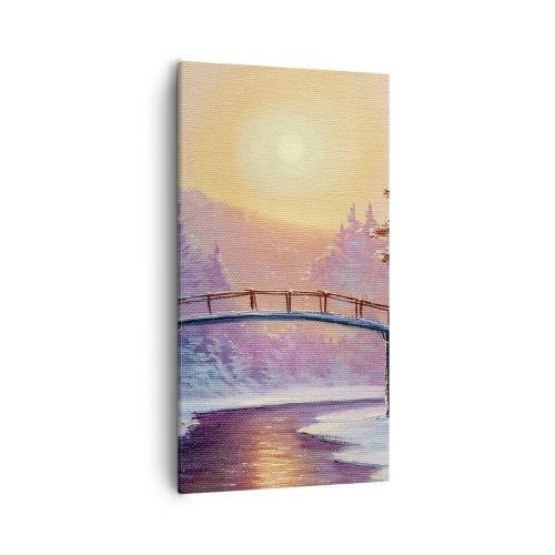 Obraz na plátne - Štyri ročné obdobia - zima - 55x100 cm