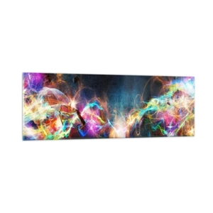 Obraz na skle - Radostne proti tme - 90x30 cm