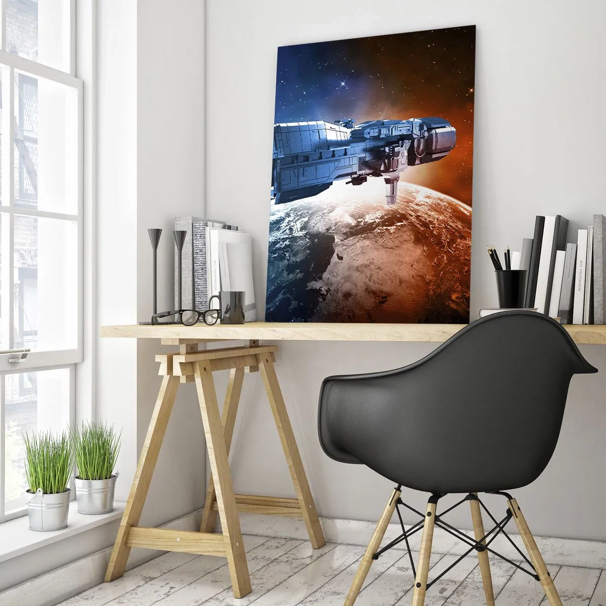 Obraz na skle - Pozorný pozorovateľ - 50x70 cm