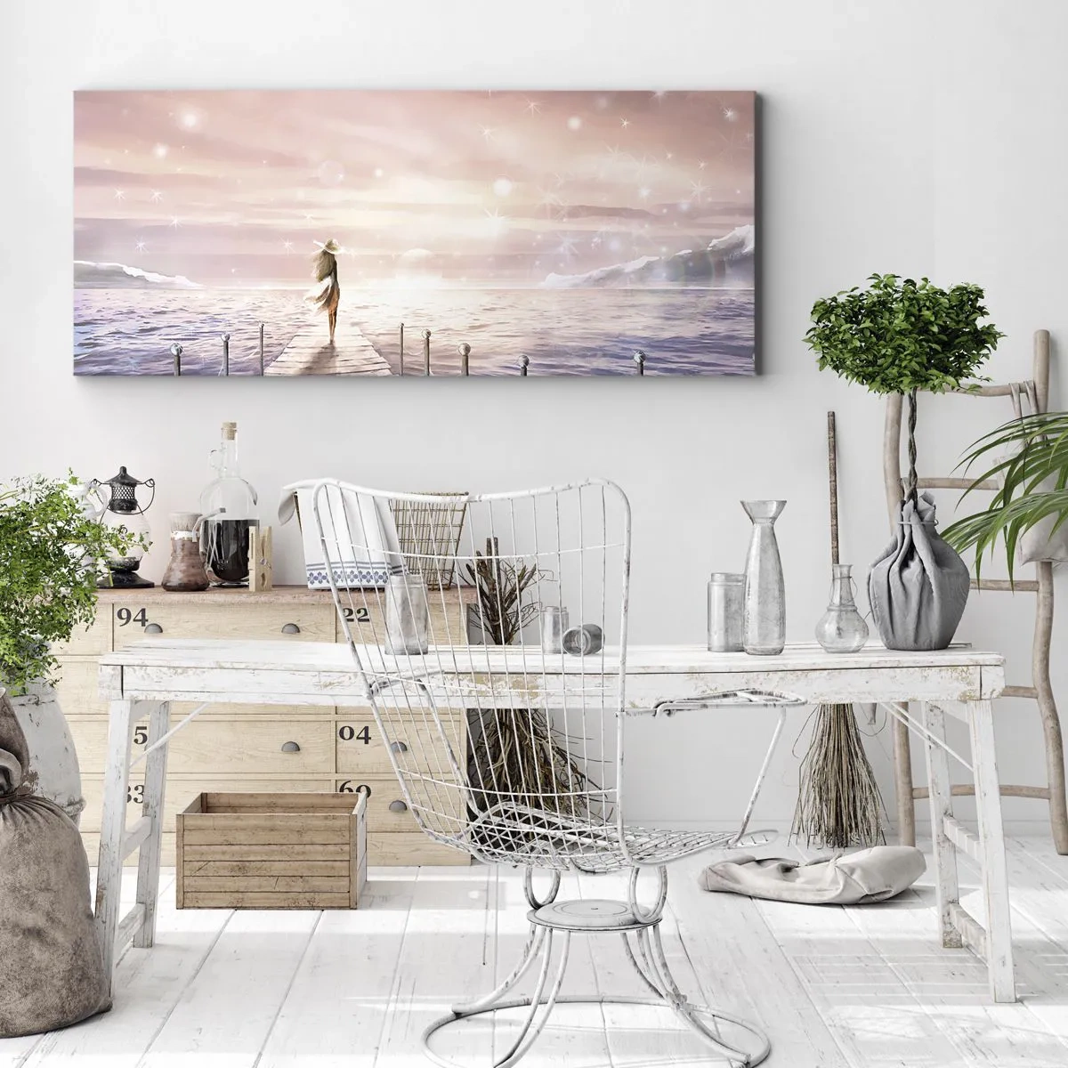 Obraz na plátne - Vo svetle sna - 120x50 cm