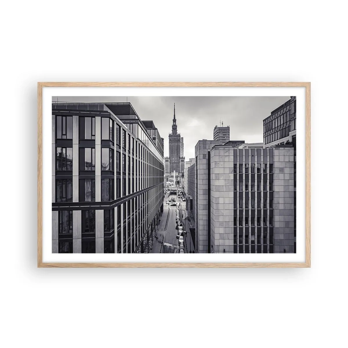 Plagát v ráme zo svetlého duba - Varšavské údolie - 91x61 cm