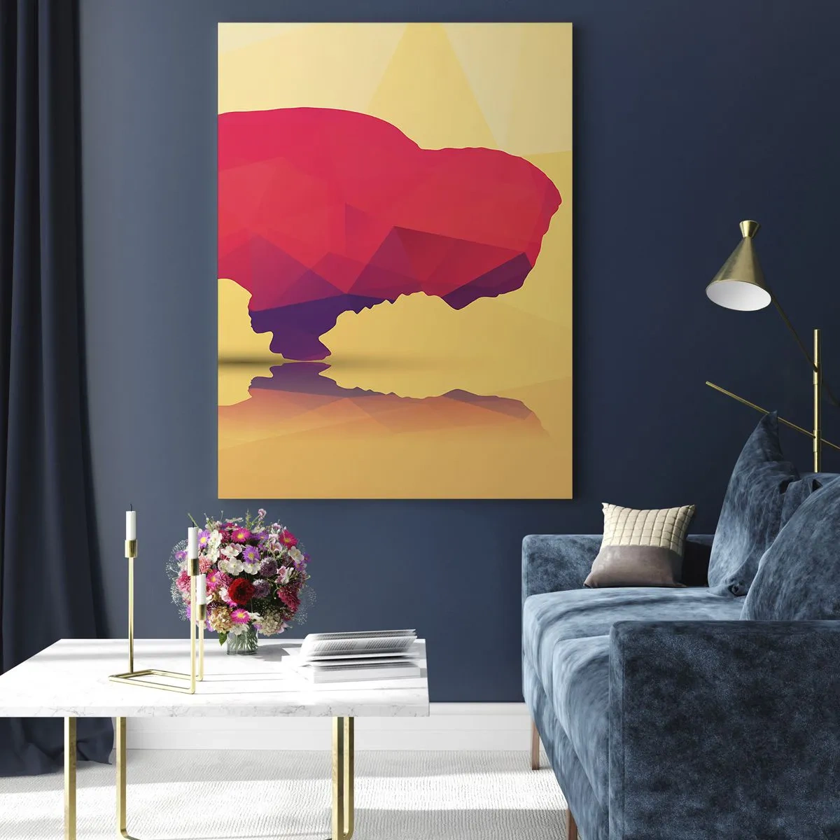 Obraz na skle - Amarantová sila zubra - 70x100 cm