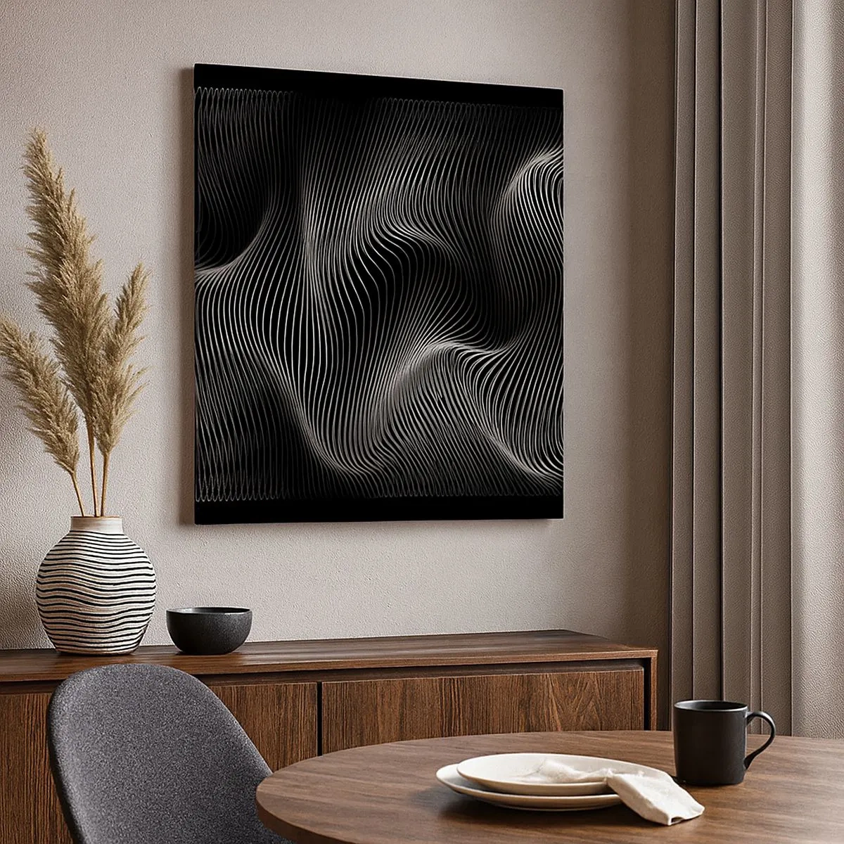 Obraz na plátne - Tanec svetla v priestore - 30x30 cm