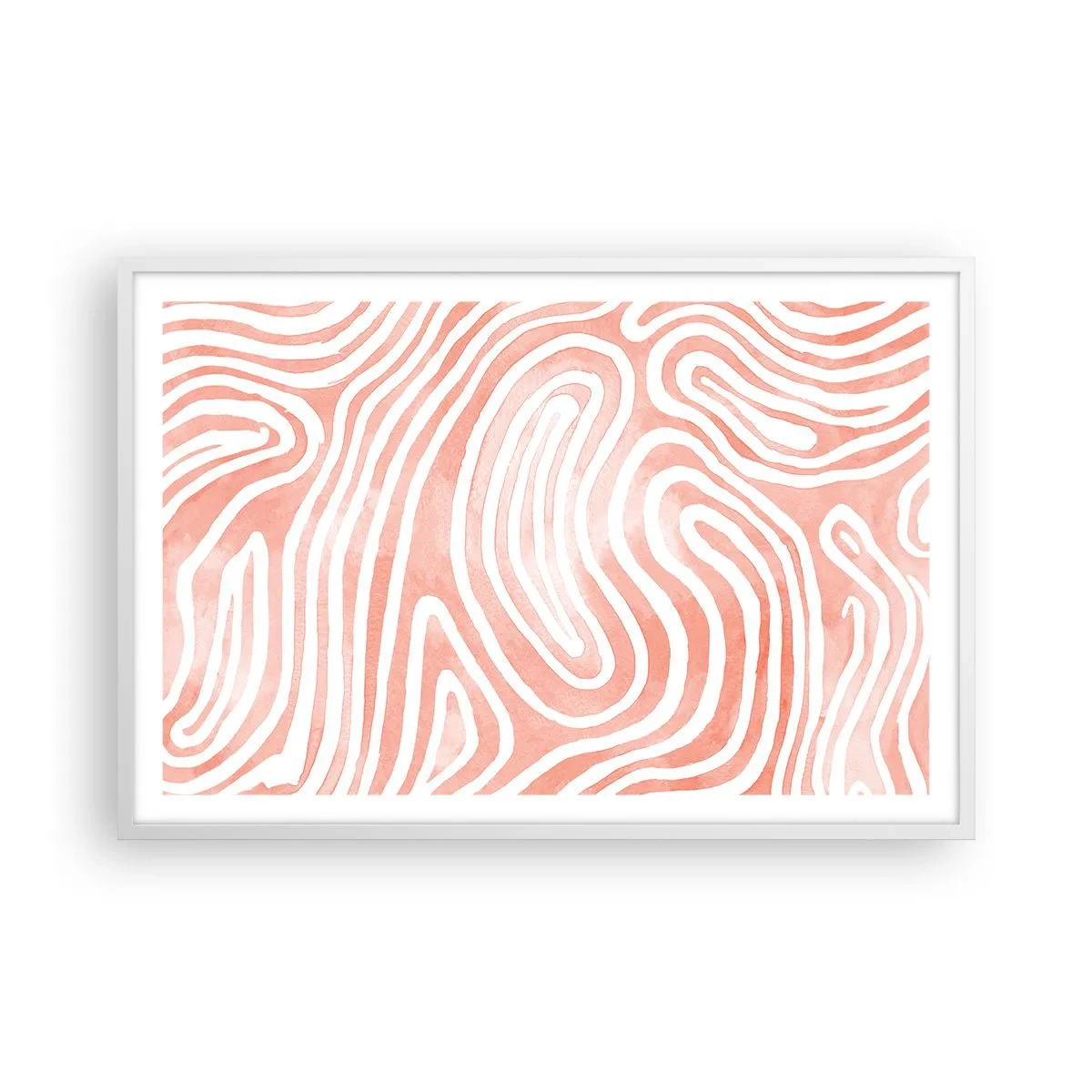 Plagát v bielom ráme - V koralovom labyrinte - 91x61 cm