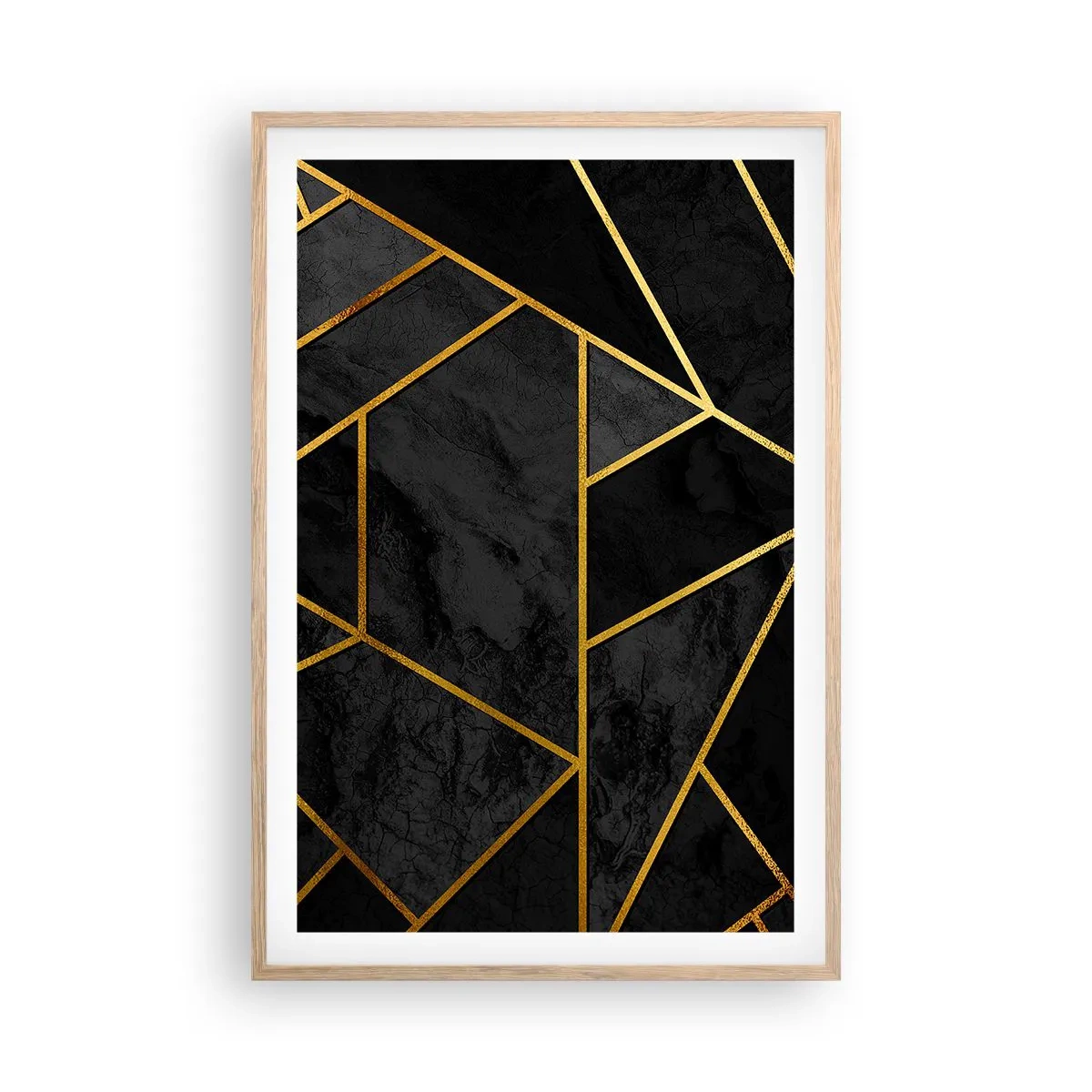 Plagát v ráme zo svetlého duba - Temnota a svetlo - 61x91 cm