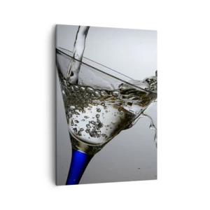 Obraz na plátne - Krištáľová voda v krištáľovom skle - 50x70 cm
