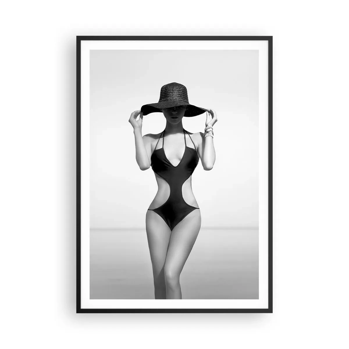 Plagát v čiernom ráme - Volám sa: Elegancia - 70x100 cm