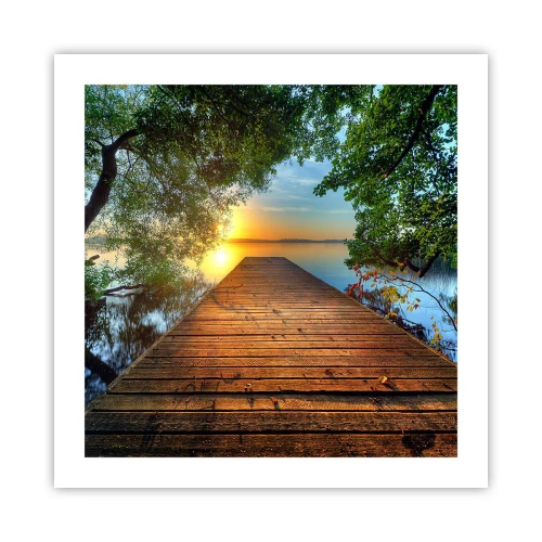 Plagát - Neponáhľaj sa, posaď sa - 50x50 cm