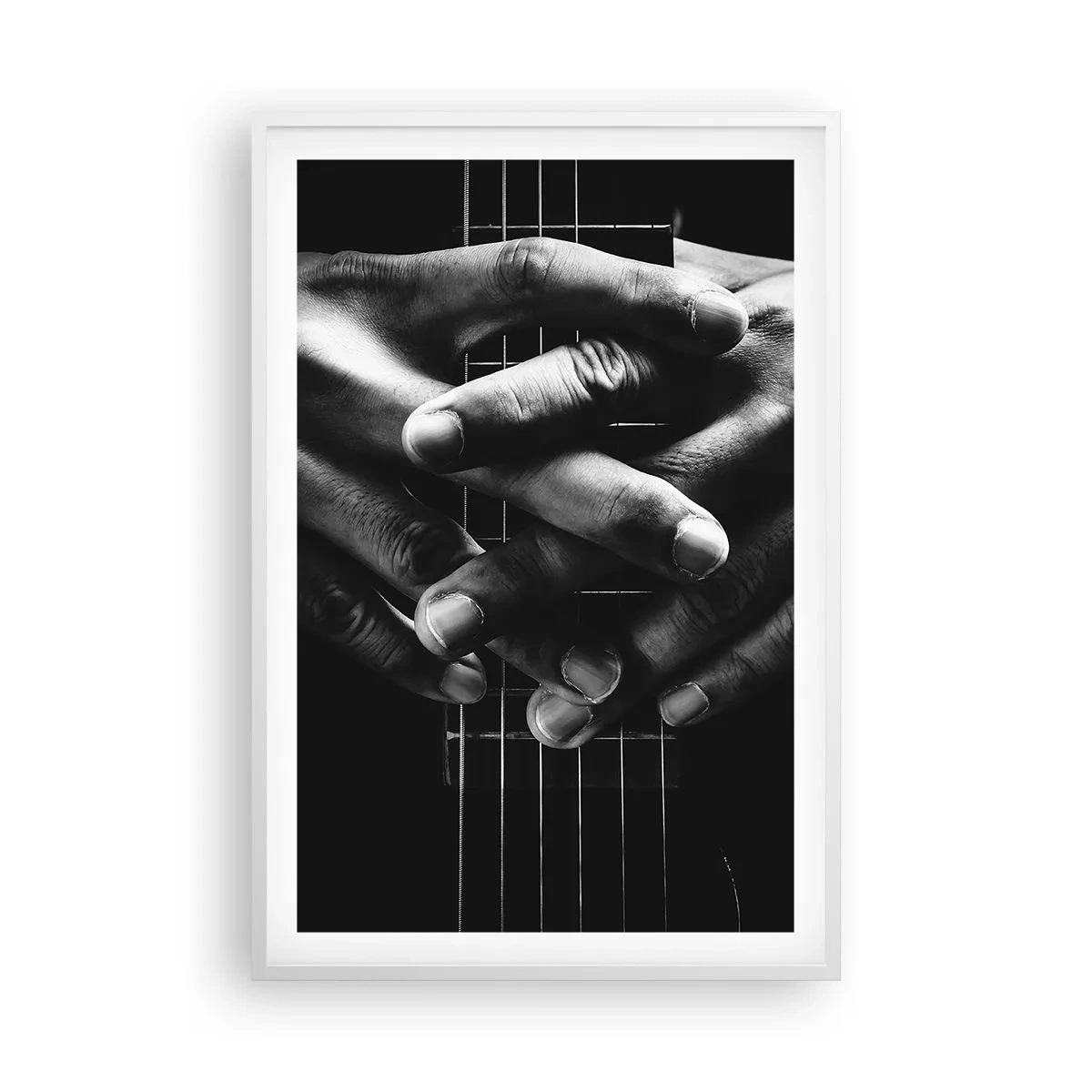 Plagát v bielom ráme - Umelcova modlitba - 61x91 cm