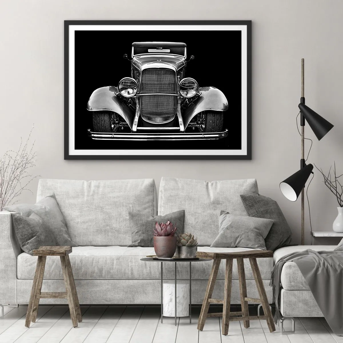 Plagát v čiernom ráme - Naozajstný gentleman - 70x50 cm