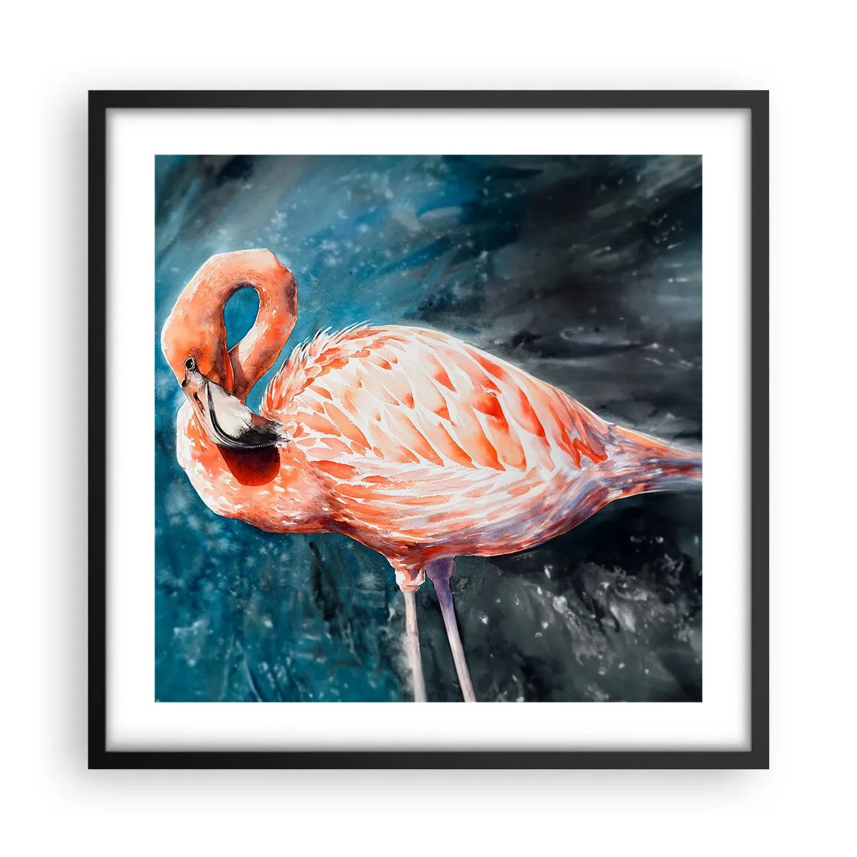 Plagát v čiernom ráme - Dekoratívne od prírody - 50x50 cm