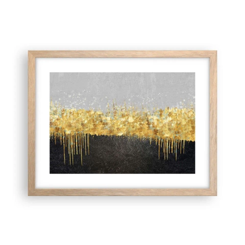 Plagát v ráme zo svetlého duba - Dovnútra a nahor - 40x30 cm