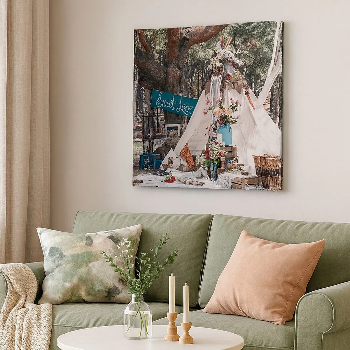 Obraz na plátne - Make love… - 30x30 cm