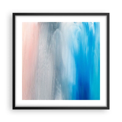 Plagát v čiernom ráme - Živly: vzduch - 50x50 cm