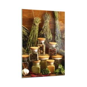 Obraz na skle - Kuchynské kúzla - 50x70 cm