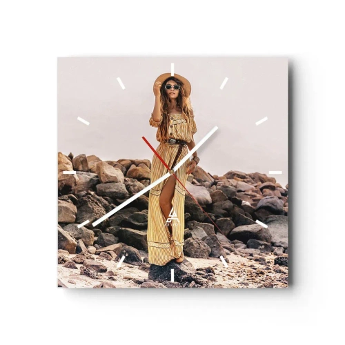 Nástenné hodiny - Kúzlo kameňov - 30x30 cm