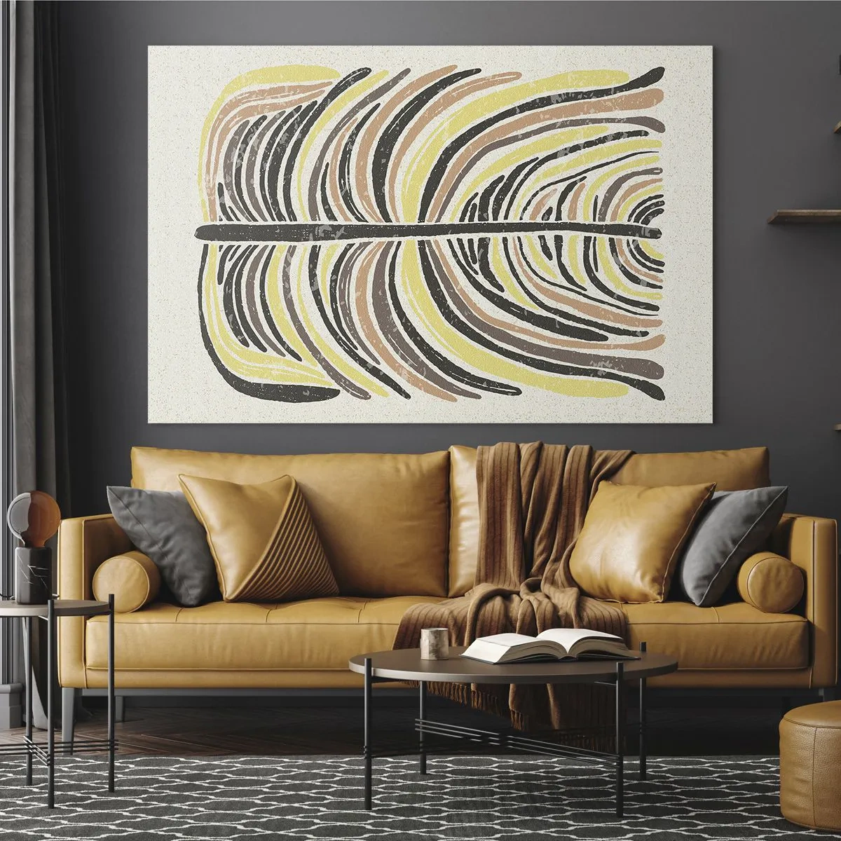 Obraz na skle - Abstrakcia plná života - 100x70 cm