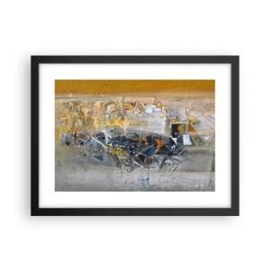 Plagát v čiernom ráme - Všetko sa podarí - 40x30 cm