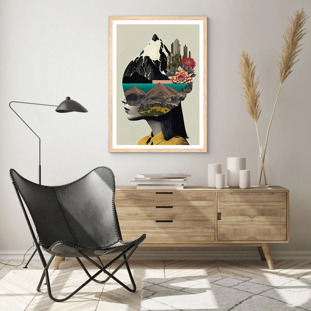 Plagát v ráme zo svetlého duba - Žena – vždy tajomstvo - 70x100 cm