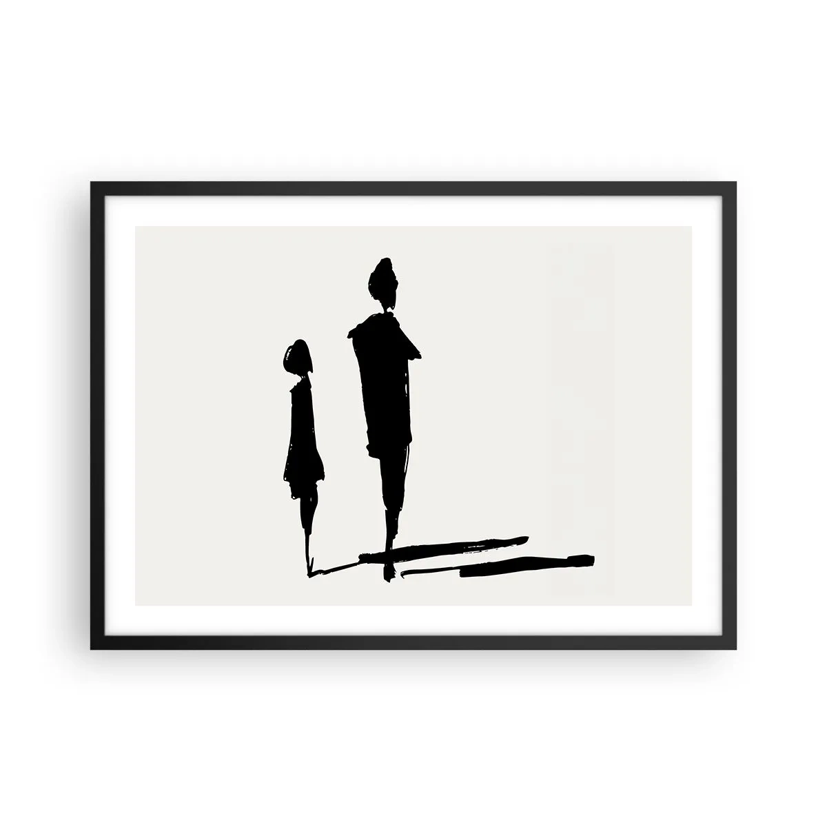 Plagát v čiernom ráme - Určite spolu? - 70x50 cm