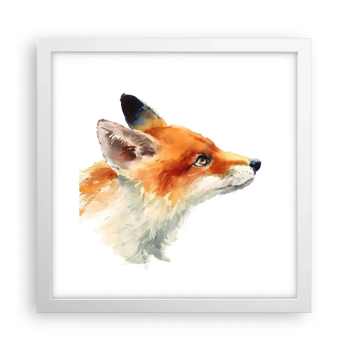 Plagát v bielom ráme - Opatrnosti nie je nikdy dosť - 30x30 cm