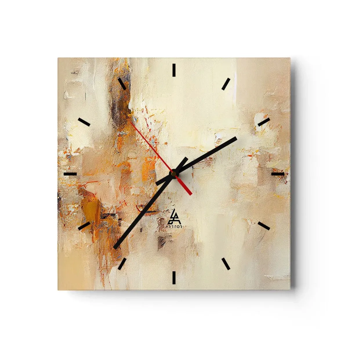 Nástenné hodiny - Duša jantáru - 40x40 cm