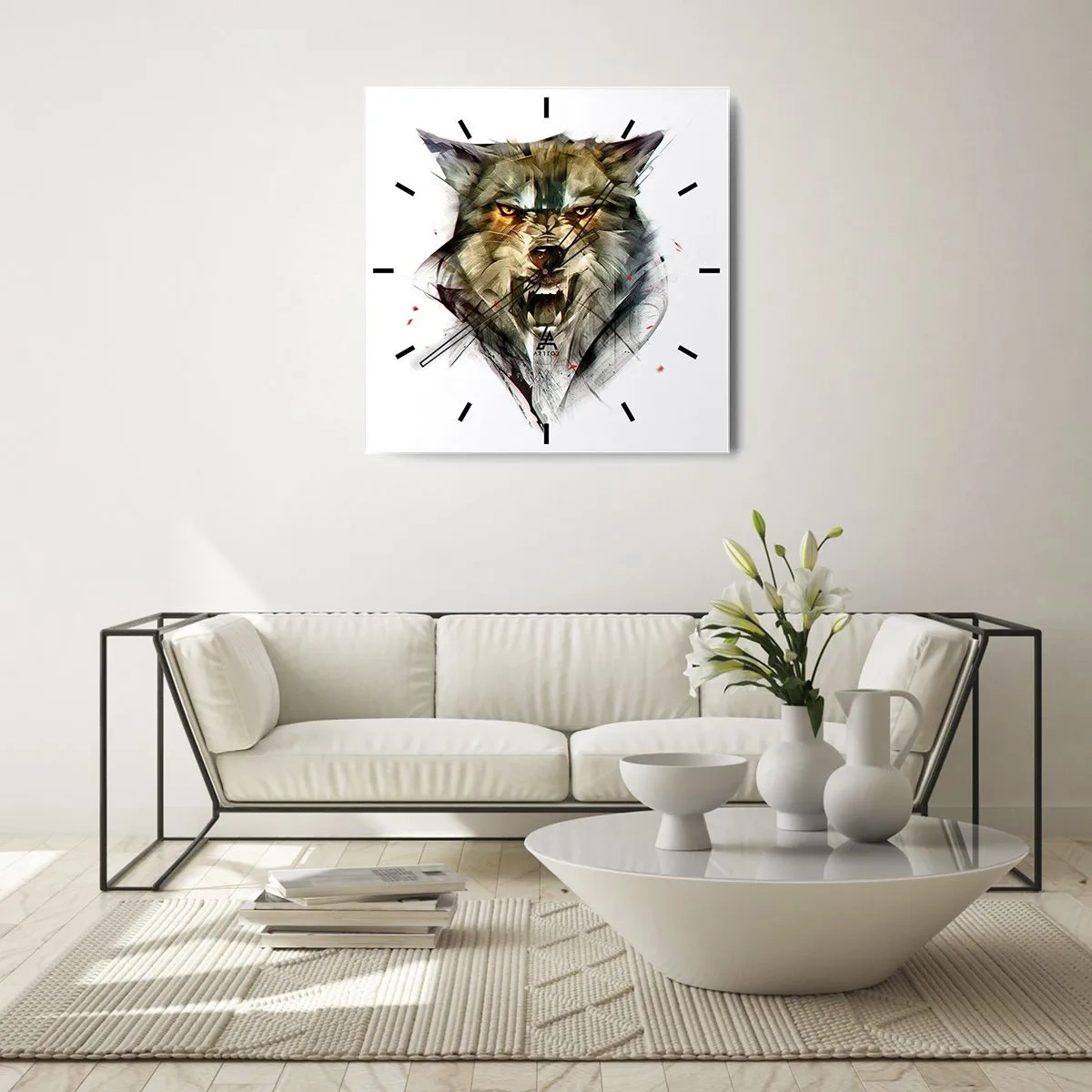 Nástenné hodiny - Ani krok! - 30x30 cm