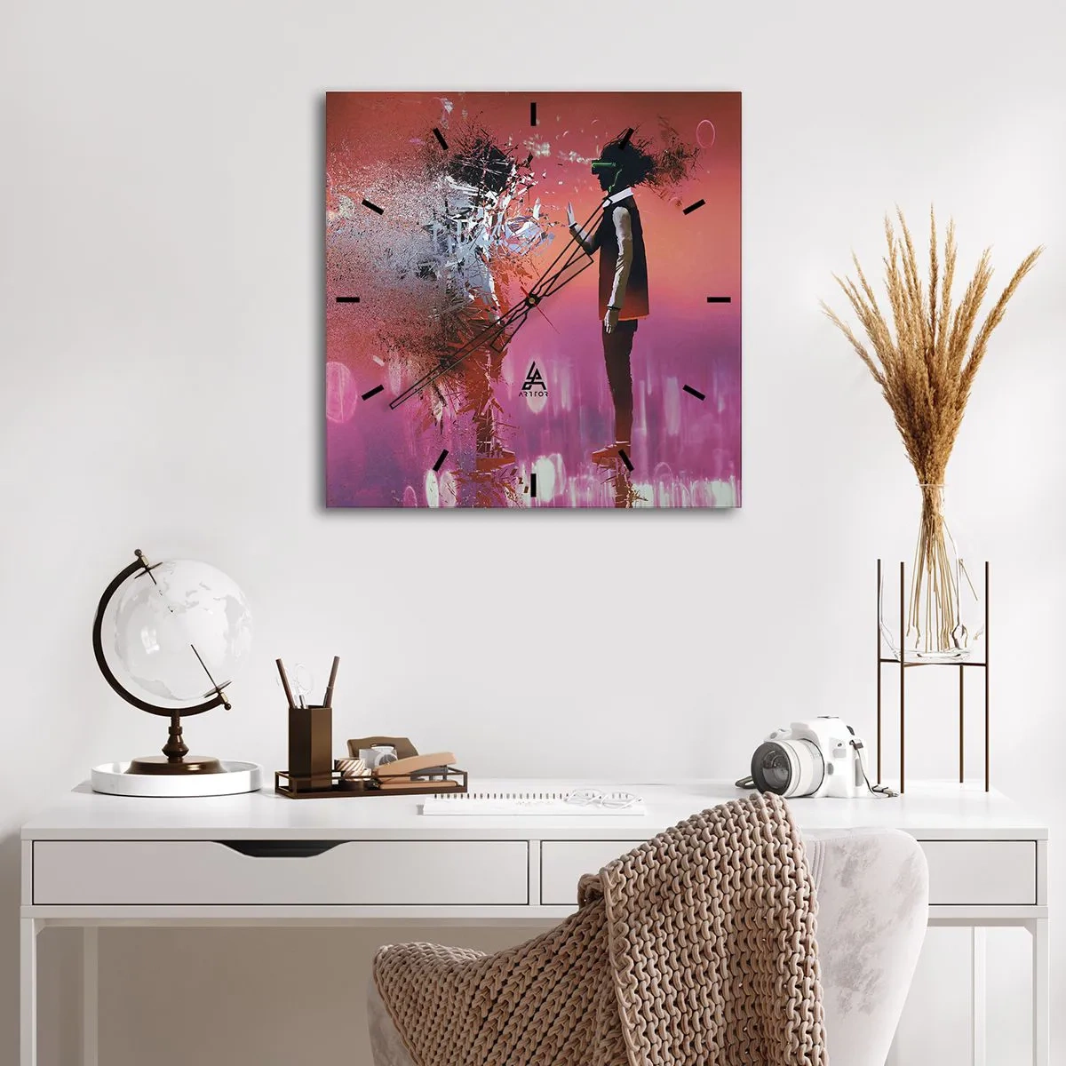 Nástenné hodiny - Je možné nahliadnuť do seba? - 40x40 cm