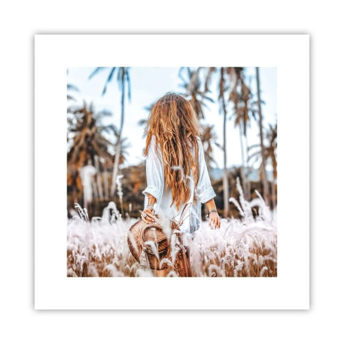 Plagát - Zrodená z trávnej páperie - 30x30 cm