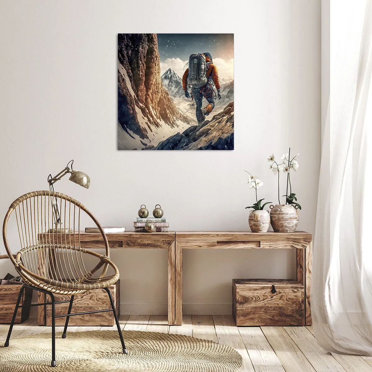 Obraz na plátne - Osamelý bojovník - 70x70 cm