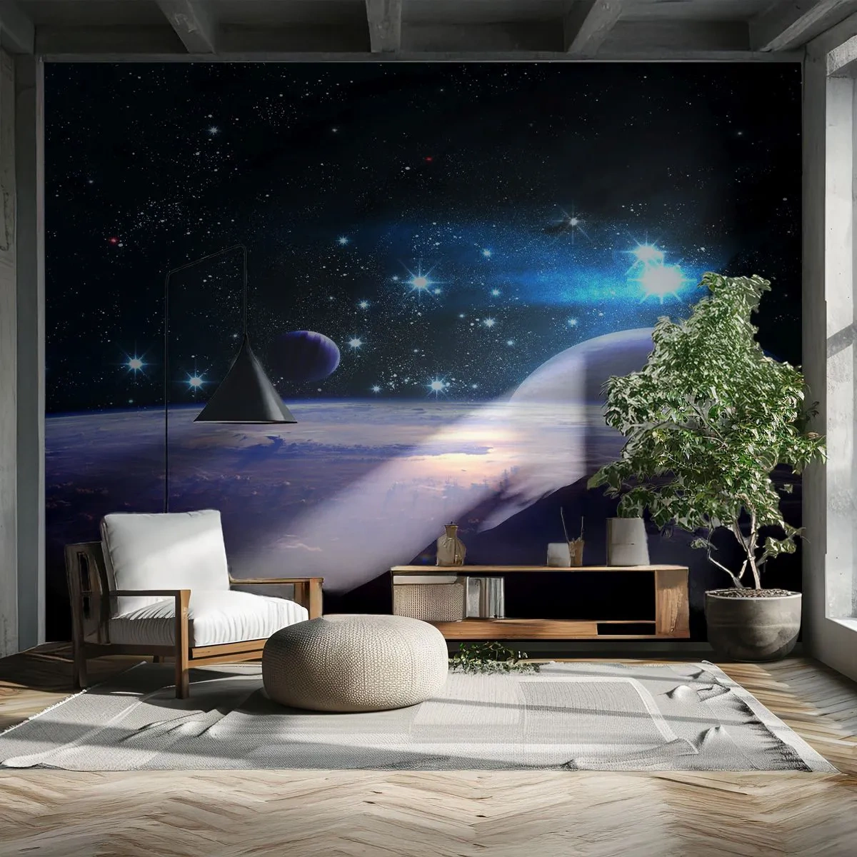 Fototapeta Standard Eco - Stále sami? - Kozmos, Planéta Zem, Vesmír - 200x140 cm