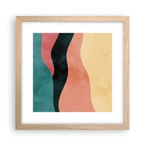 Plagát v ráme zo svetlého duba - Kompatibilný nesúlad - 30x30 cm