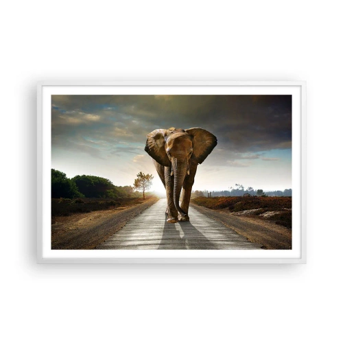 Plagát v bielom ráme - A vôbec nie v sklade porcelánu - 91x61 cm