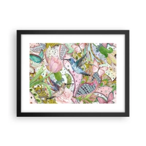 Plagát v čiernom ráme - Zamotané do lián - 40x30 cm