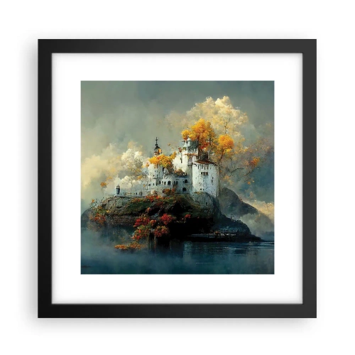 Plagát v čiernom ráme - Začiatok romantického príbehu - 30x30 cm