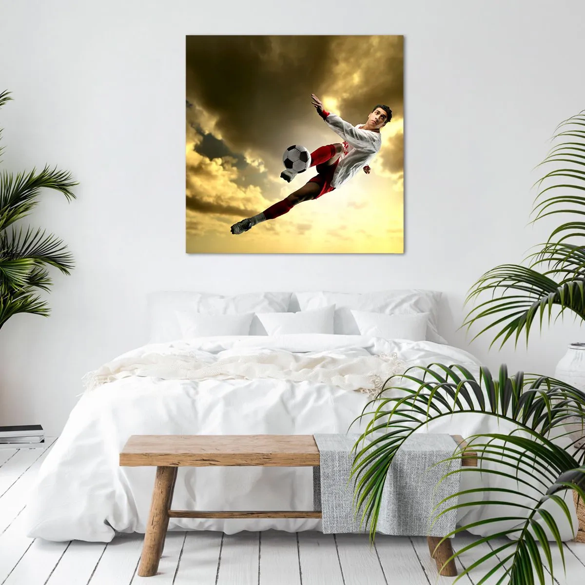 Obraz na plátne - Futbalové nebo - 60x60 cm