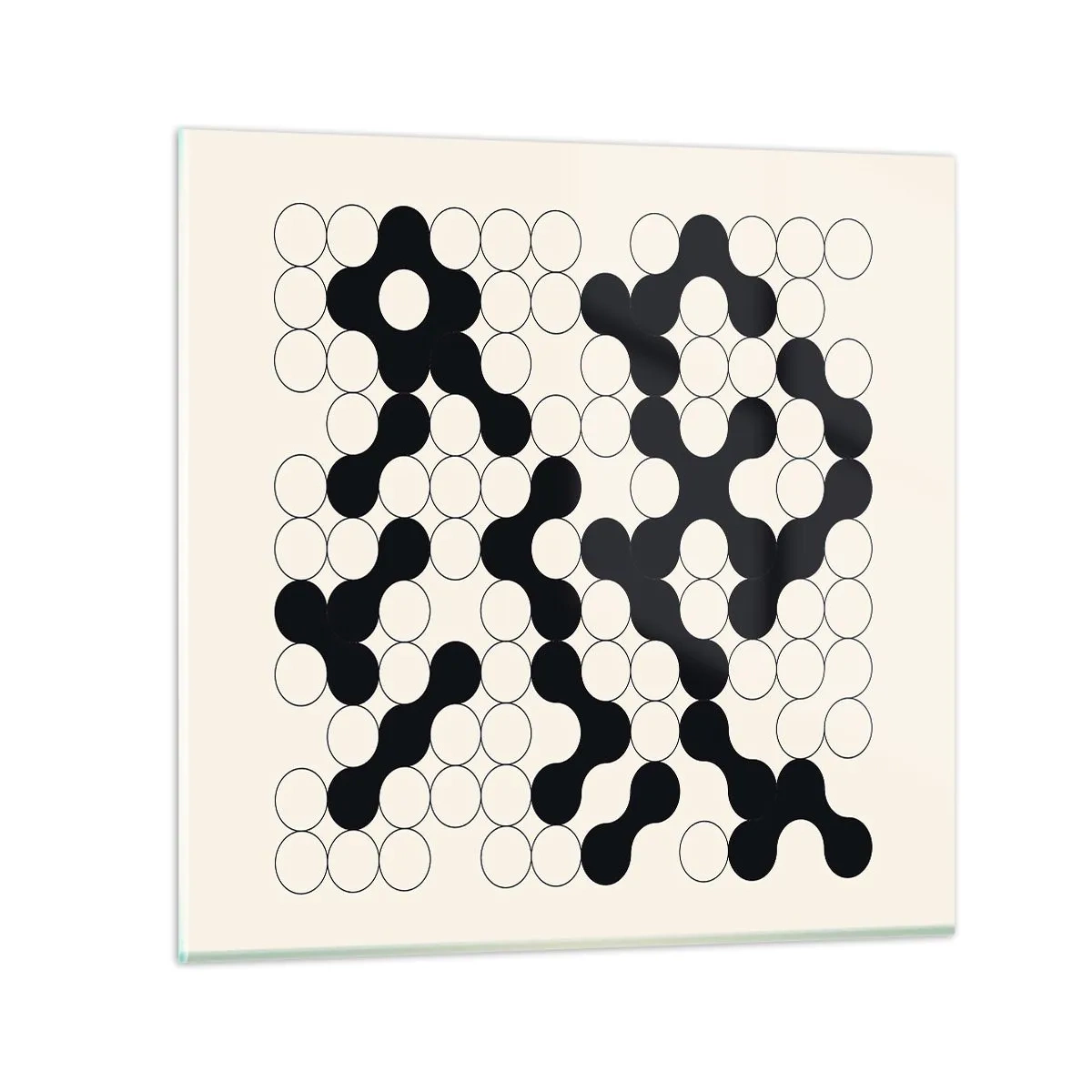 Obraz na skle - Čínska hra – variácia - 30x30 cm