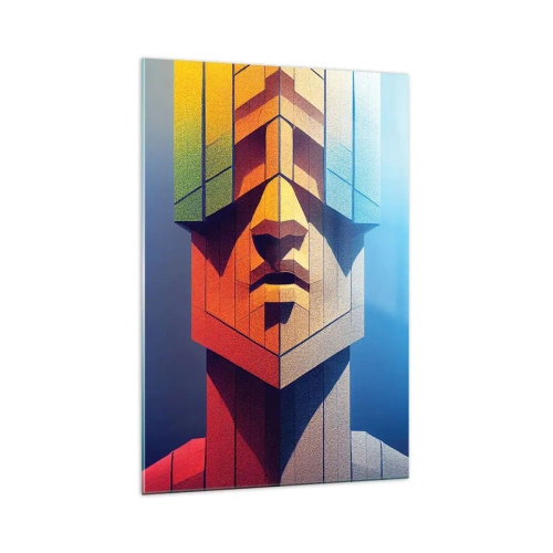 Obraz na skle - Zásadový človek - 70x100 cm