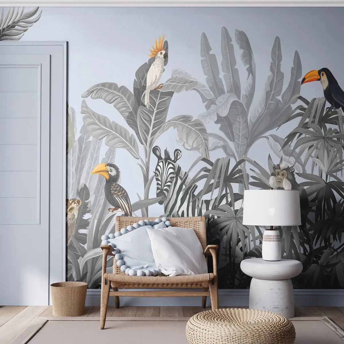 Fototapeta Premium Sand - Africká rozprávka - Abstrakcia, Džungle, Zvieratá - 450x315 cm