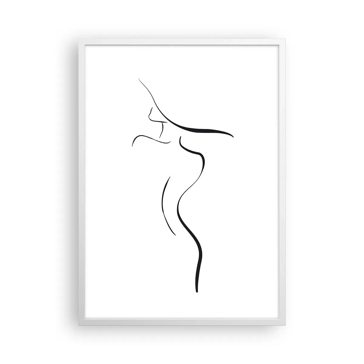 Plagát v bielom ráme - Nepolapiteľná ako vlna - 50x70 cm