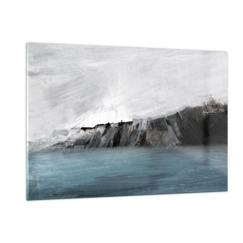 Obraz na skle - Voda – zem: stret živlov - 120x80 cm