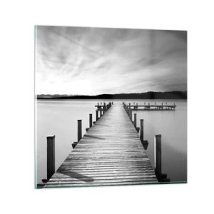 Obraz na skle - Pri napájadle – pokoji - 50x50 cm
