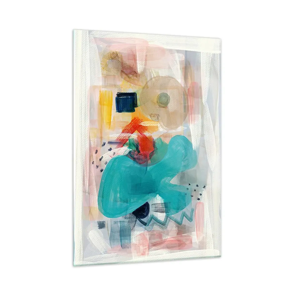 Obraz na skle - Farebná hra - 50x70 cm